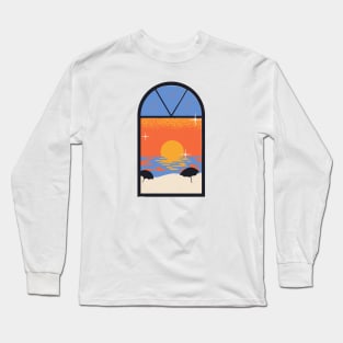 Sunset Through A Window Long Sleeve T-Shirt